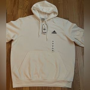 ADIDAS MENS WHITE HOODIE XL